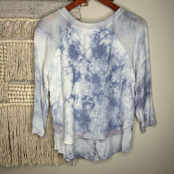 Ethereal Los Angeles Blue Tie Dye Top S - Picture 2 of 7